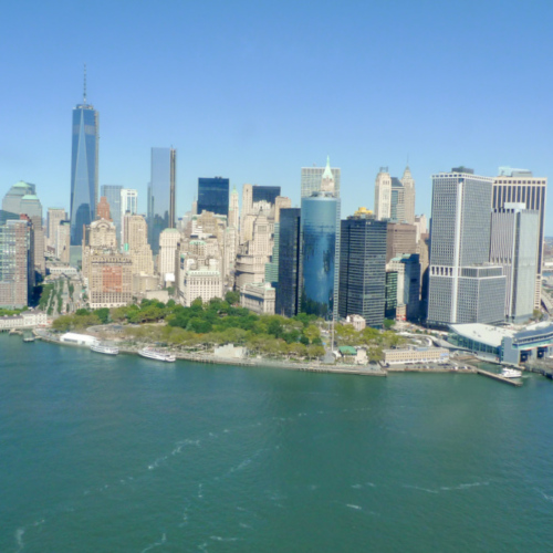 Vol hélicoptère au-dessus de l'Hudson River, Vue sur Manhattan. Vol hélicoptère au-dessus de l'Hudson River, Vue sur Manhattan.