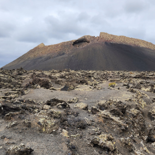 Lanzarote, Volcan el Cuervo. Lanzarote, Volcan el Cuervo.
