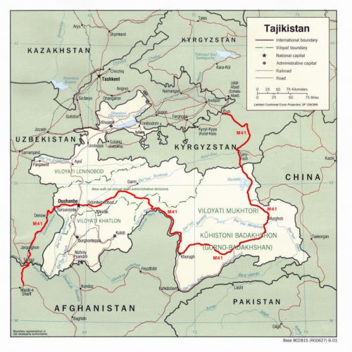 Tadjikistan. La route M41 du Pamir . Tadjikistan. La route M41 du Pamir .