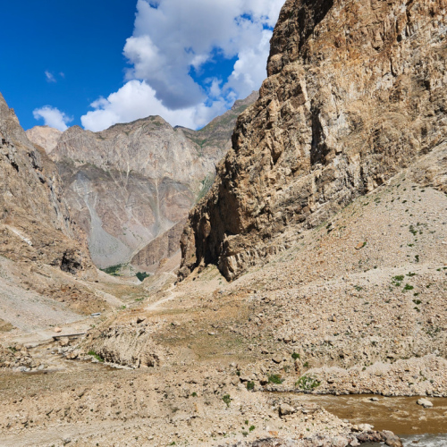Piste de Khijez à Kalaikhun. Tadjikistan, Khijez à Kalaikhun.