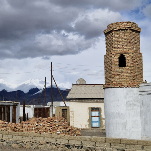 Village de Karakul. Tadjikistan, Karakul.