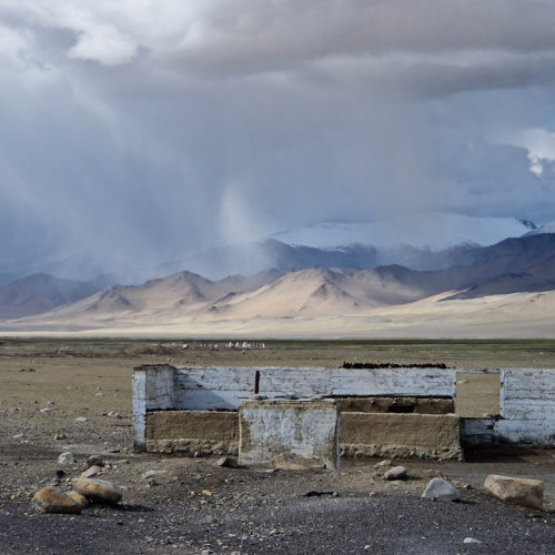 Village de Karakul. Tadjikistan, Karakul.