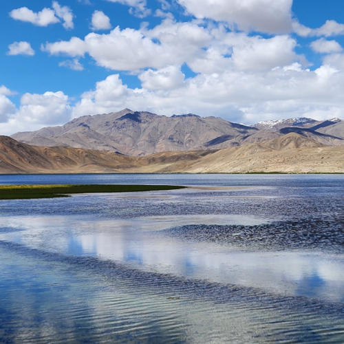 Le lac Bulunkul. Tadjikistan, Bulunkul.