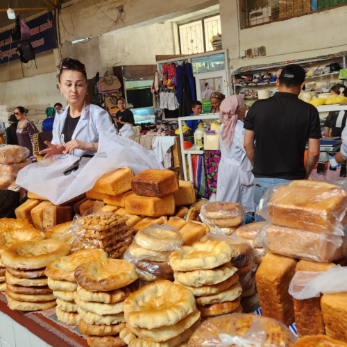 Marché de Khorog. Tadjikistan, Khorog.