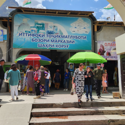 Marché de Khorog. Tadjikistan, Khorog.