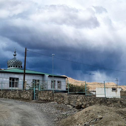 Balade dans Murgab. La Mosquée. Tadjikistan, Murghab.