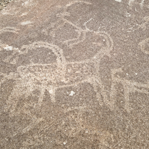 Les pétroglyphes de Langar. Tadjikistan, Langar.