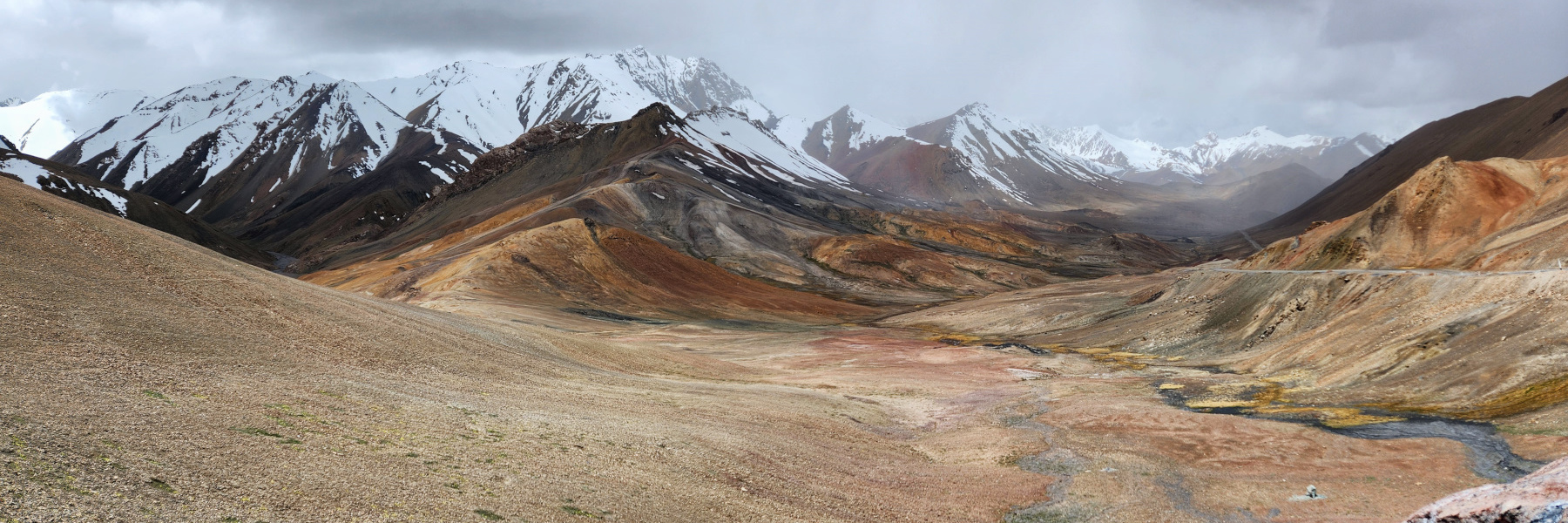 Tadjikistan, Route de Murgab à Karakul. Tadjikistan, Murghab à Karakul.