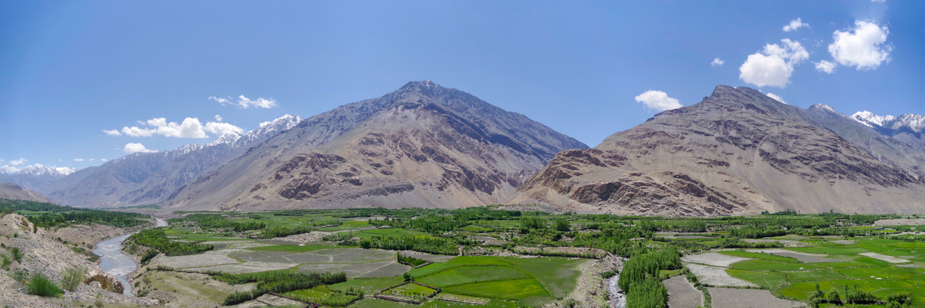 Vue de la forteresse de Qah Qaha. Tadjikistan, Qah Qaha