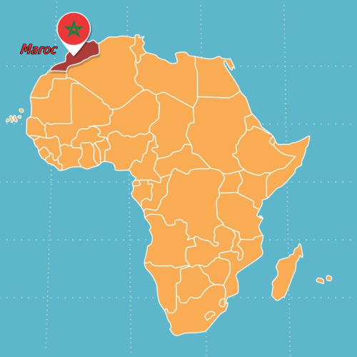 Carte Afrique avec le Maroc. Carte Afrique avec le Maroc.