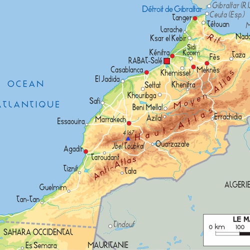 Carte géologique du Maroc. Carte géologique du Maroc.