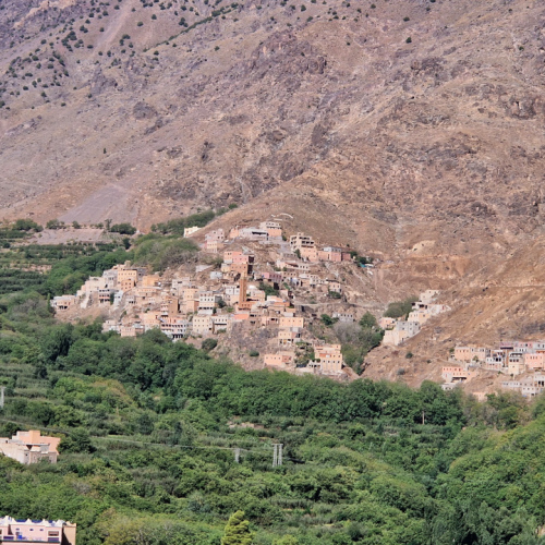Nous arrivons au terme de notre trek. Maroc, Le Djebel Toubkal.