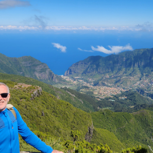 Vue du Mirador Bica da Cana. Madère, Mirador Bica da Cana.