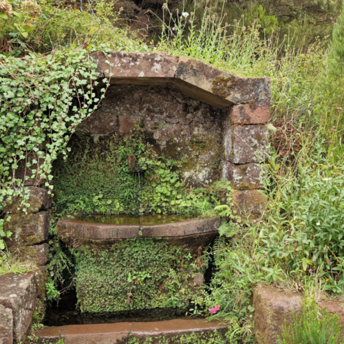 Jolie fontaine à la maison forestière. Madère - Rabaçal - 25 Fontes.