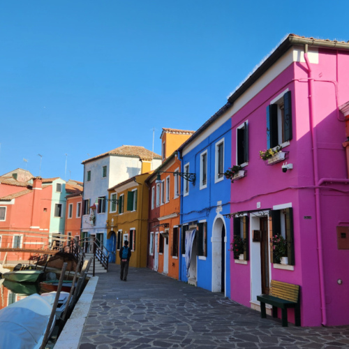 Les maisons colorées de l'île de Burano. Île de Burano