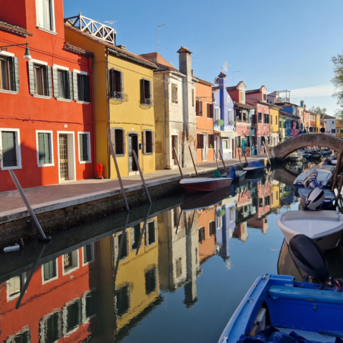 Les maisons colorées de l'île de Burano. Île de Burano