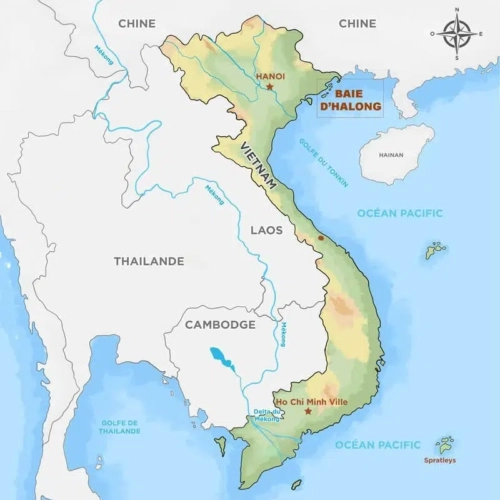 Vietnam, La Baie d'Halong. Vietnam, La Baie d'Halong.