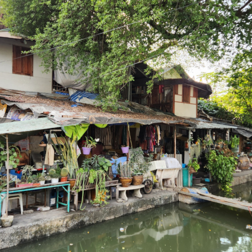 Bangkok, les canaux de la vieille ville. Bangkok.