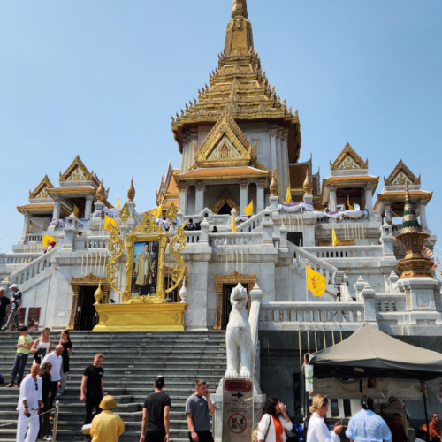 Bangkok Le Wat Traimit, Temple au Bouddha d'or. Bangkok Le Wat Traimit