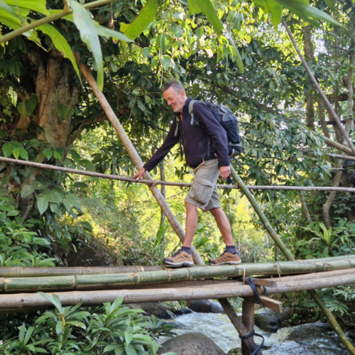 Petit pont de bambou Second jour de trek