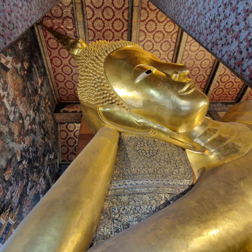 Le Bouddha couché, temple Wat Pho. Bangkok, le Wat Pho