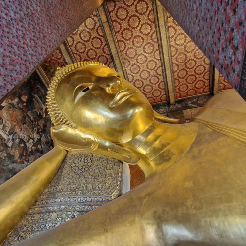 Le Bouddha couché, temple Wat Pho. Bangkok, le Wat Pho