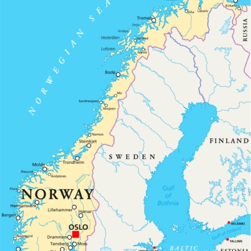 Carte politique Norvège Carte politique Norvège