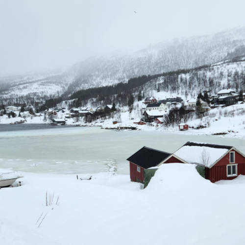Kvløya, temps très gris ce matin Kvløya