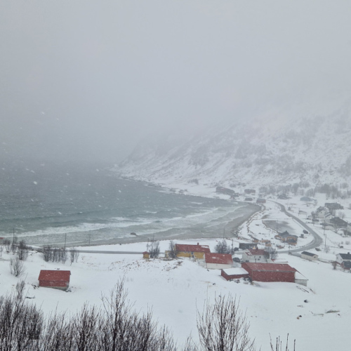 Kvløya, temps très gris ce matin Kvløya