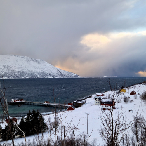 Norvège île de Kvløya, la tempête approche ... Norvège île de Kvløya