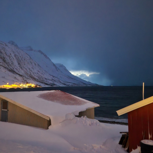 Norvège île de Kvløya, Les aurores, c'est pas pour ce soir ! Norvège île de Kvløya