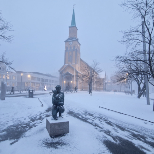 Norvège Tromsø, cathédrale luthérienne. Norvège Tromsø