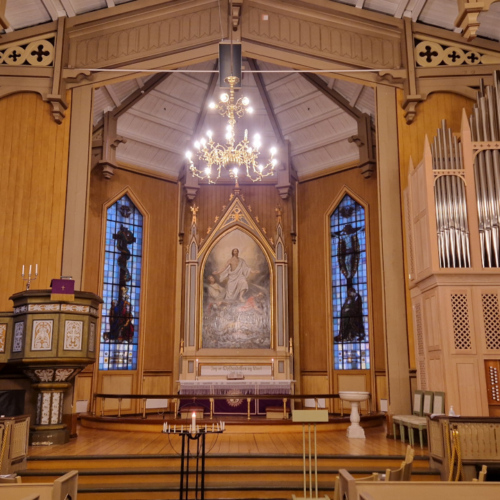 Norvège Tromsø, cathédrale luthérienne. Norvège Tromsø