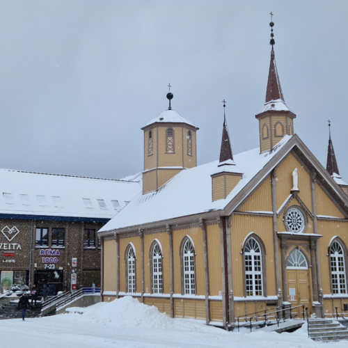 Norvège Tromsø, église Notre Dame. Norvège Tromsø