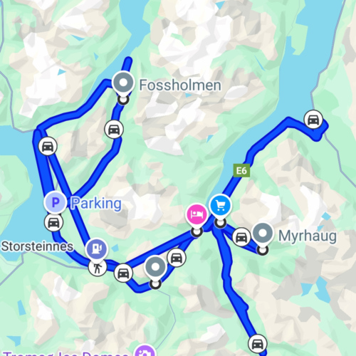 Norvège Oteren, circuit de la journée. Norvège Oteren