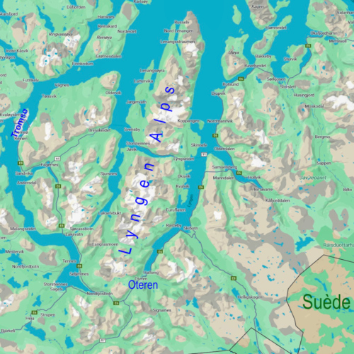 Lyngen Alps et Oteren Lyngen Alps et Oteren