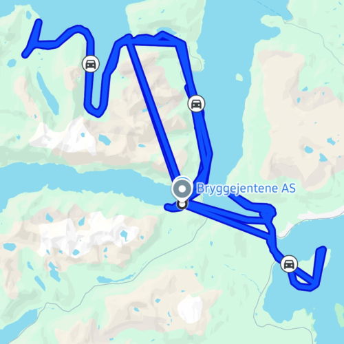 Notre trajet sur kvløya Notre trajet sur kvløya