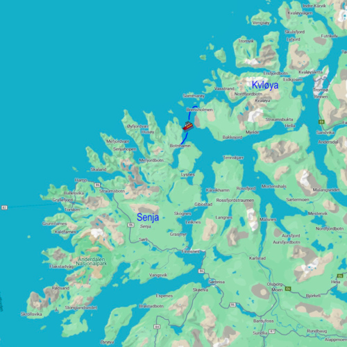Norvège trajet Kvløya Senja Norvège Kvløya Senja