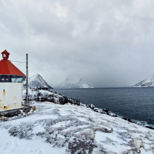 Norvège Senja île d'Husøy, à la pointe de l'île Norvège Kvløya Senja