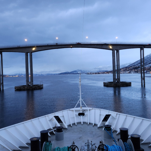 Départ du NordKapp. Norvège Hurtigruten Nordkapp