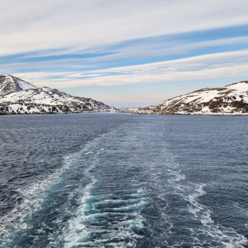Au-delà de 70° de latitude, paysages septentrionaux. Norvège Hurtigruten Nordkapp