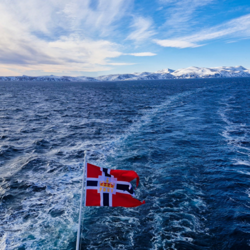 Au-delà de 70° de latitude, paysages septentrionaux. Norvège Hurtigruten Nordkapp