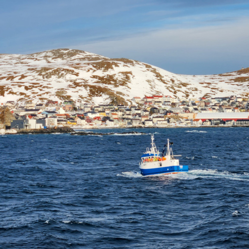 Norvège. Escale à Honningsvåg. Norvège Hurtigruten Nordkapp