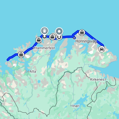 2 cd jour de Croisière. Norvège Hurtigruten Nordkapp Honningsvåg