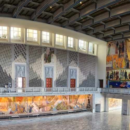 Mairie d'Oslo, Salle de remise du prix Nobel de la Paix. Mairie d'Oslo