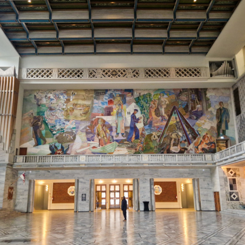 Mairie d'Oslo, Salle de remise du prix Nobel de la Paix. Mairie d'Oslo