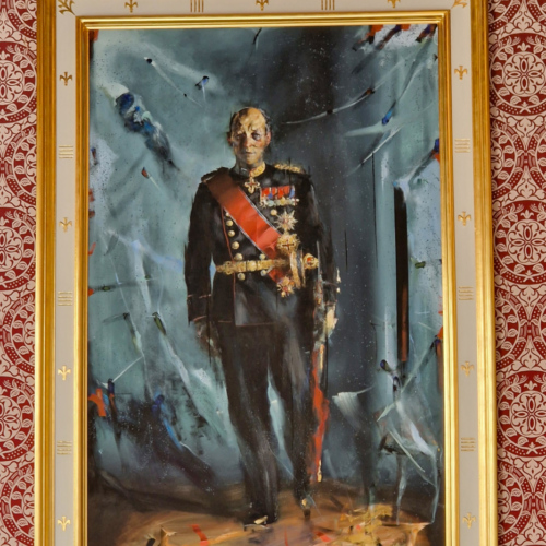 Mairie d'Oslo - Håkon Gullvåg (1959) Le Roi Harald V. Mairie d'Oslo
