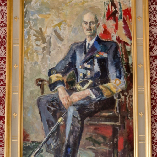 Mairie d'Oslo, Agnes Hiorth (1899-1984) Le Roi Haakon VII. Mairie d'Oslo