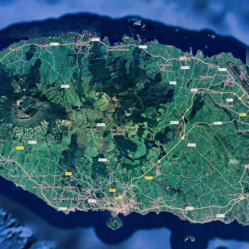 Açores carte terceira Açores carte terceira