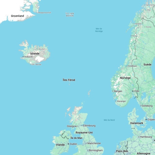 Carte Les Îles Féroé. Carte Les Îles Féroé.